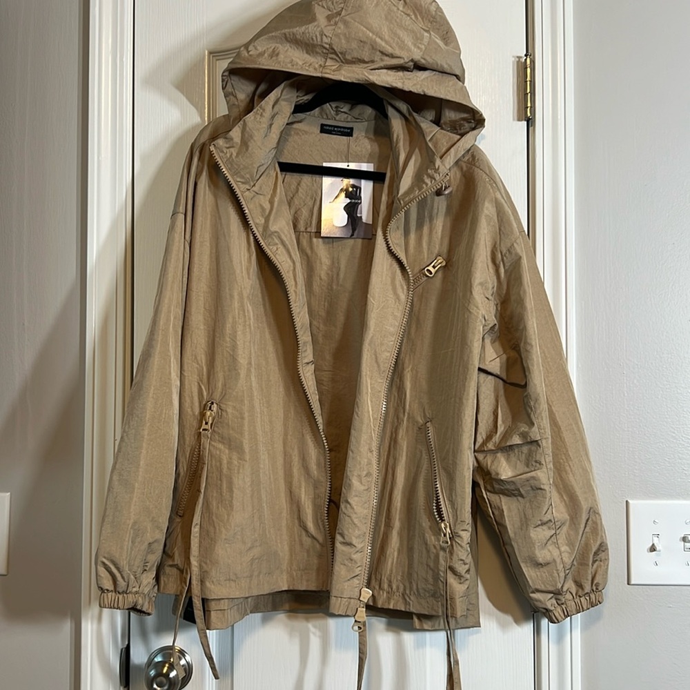 NWT Naked Wardrobe nylon windbreaker sz L